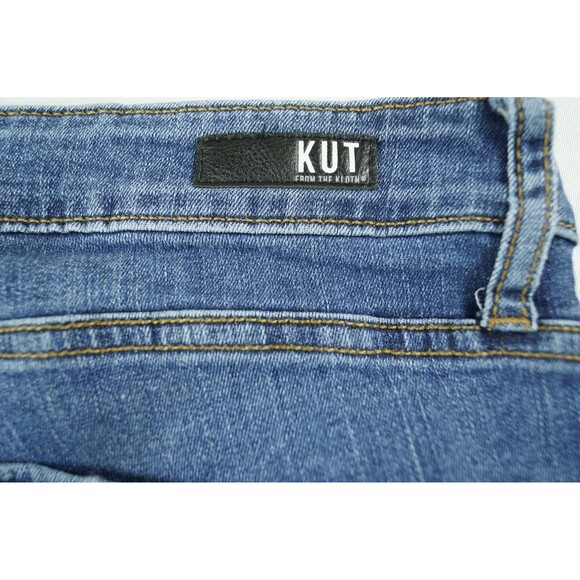 KUT~ From The Kloth Women's Jeans Size 16 Blue Stretch Denim 5-Pocket - Picture 1 of 16